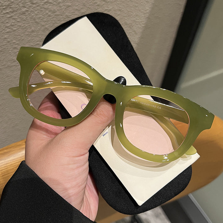 Dame trendy oversized solbriller med markant design Skanto
