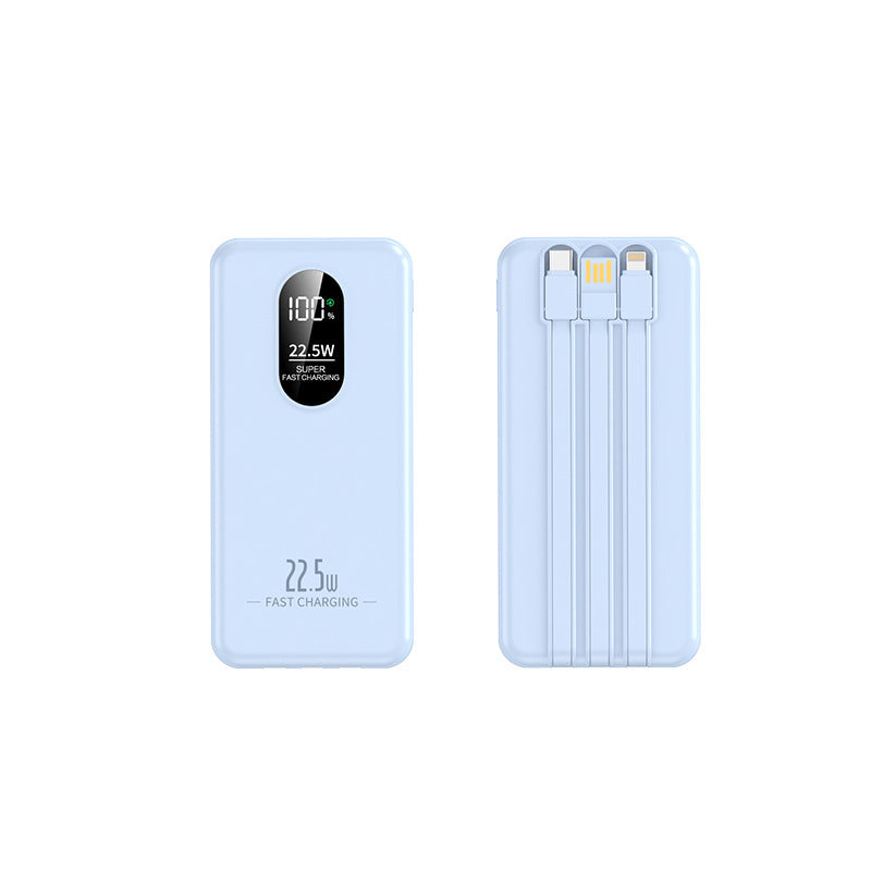Bærbar Powerbank med intelligent hurtigladingsfunksjon og digital kapasitetsindikator Skanto