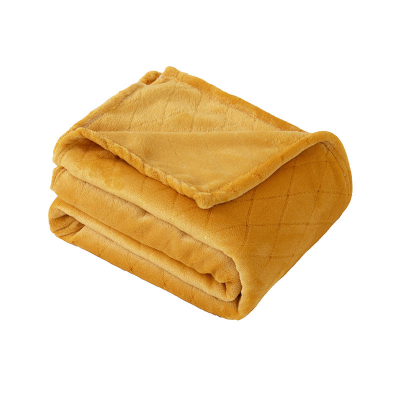 Damer kosepledd laget av luksuriøs mikrofleece med quilted Skanto