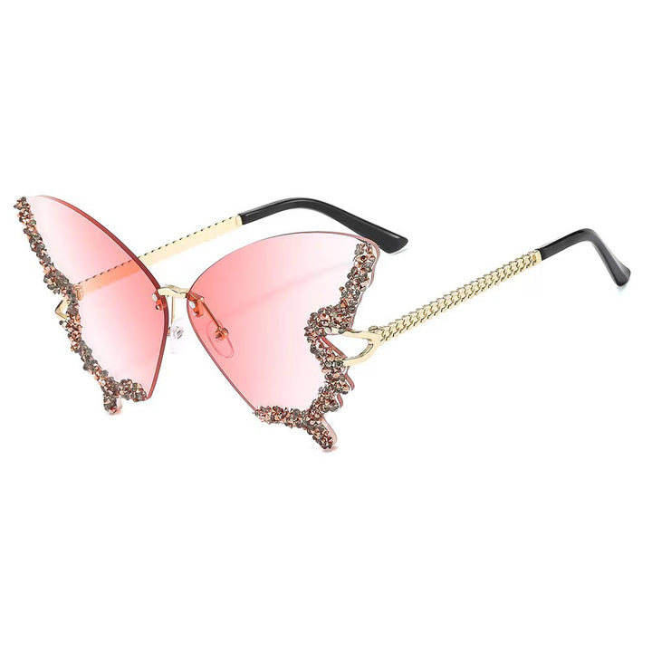 Dame ekstravagant Flügel-solbrille Skanto