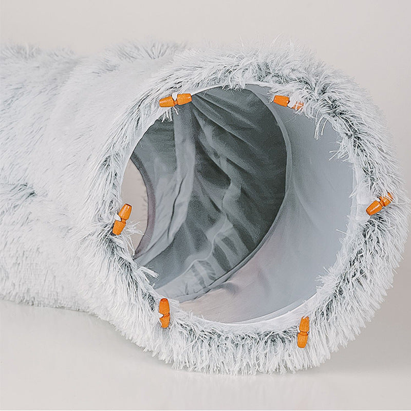 Plush Tunnel Play Bed for Cats Skanto