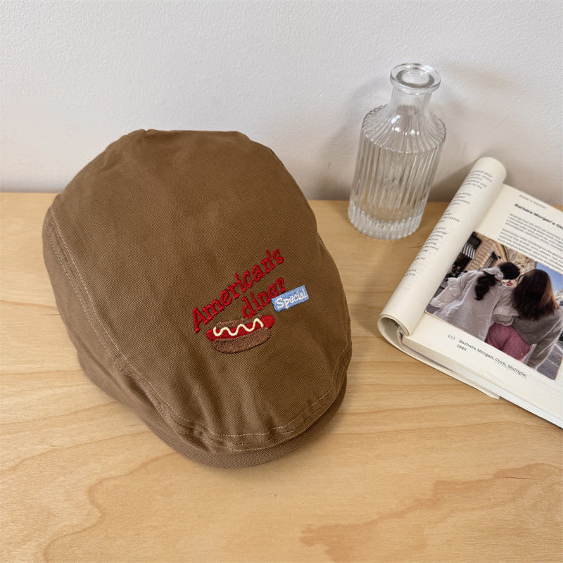 Herrebrodert uformell newsboy cap Skanto