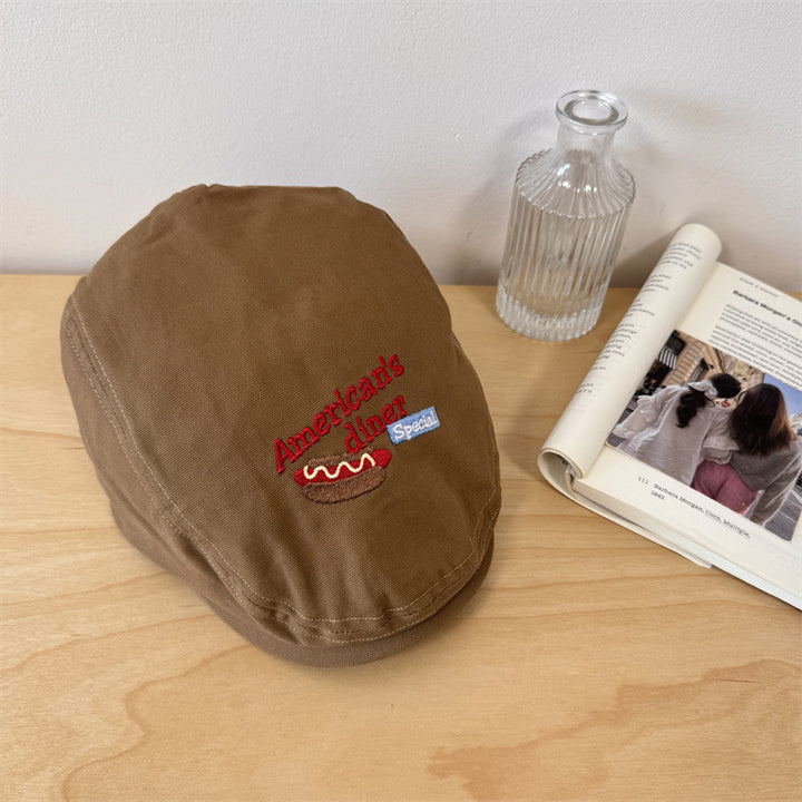 Herrebrodert uformell newsboy cap Skanto