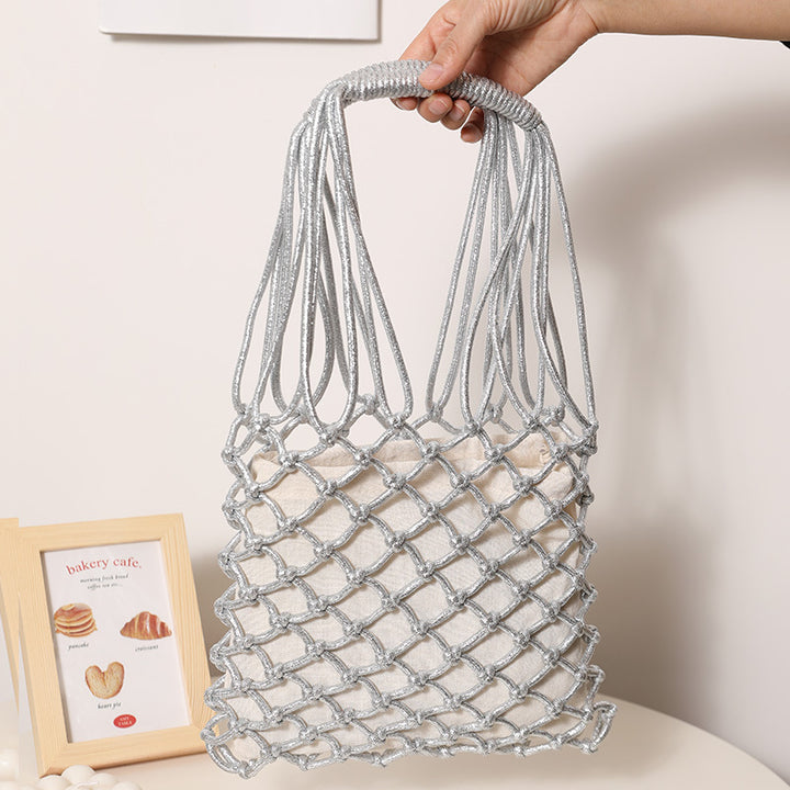 Elegant net tote bag with sturdy handles Skanto
