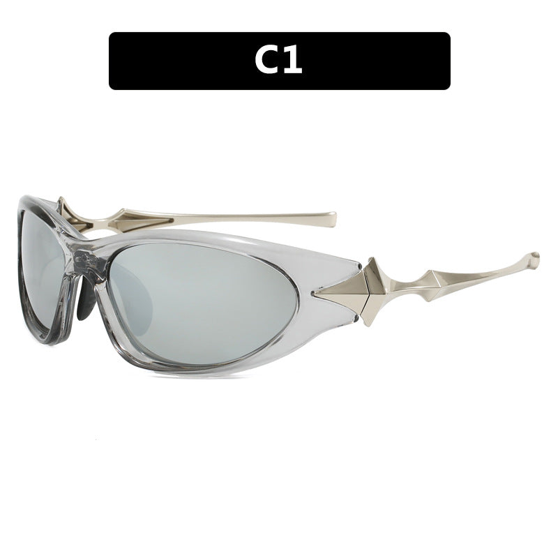 Women's futuristic sports sunglasses with ergonomic design Skanto