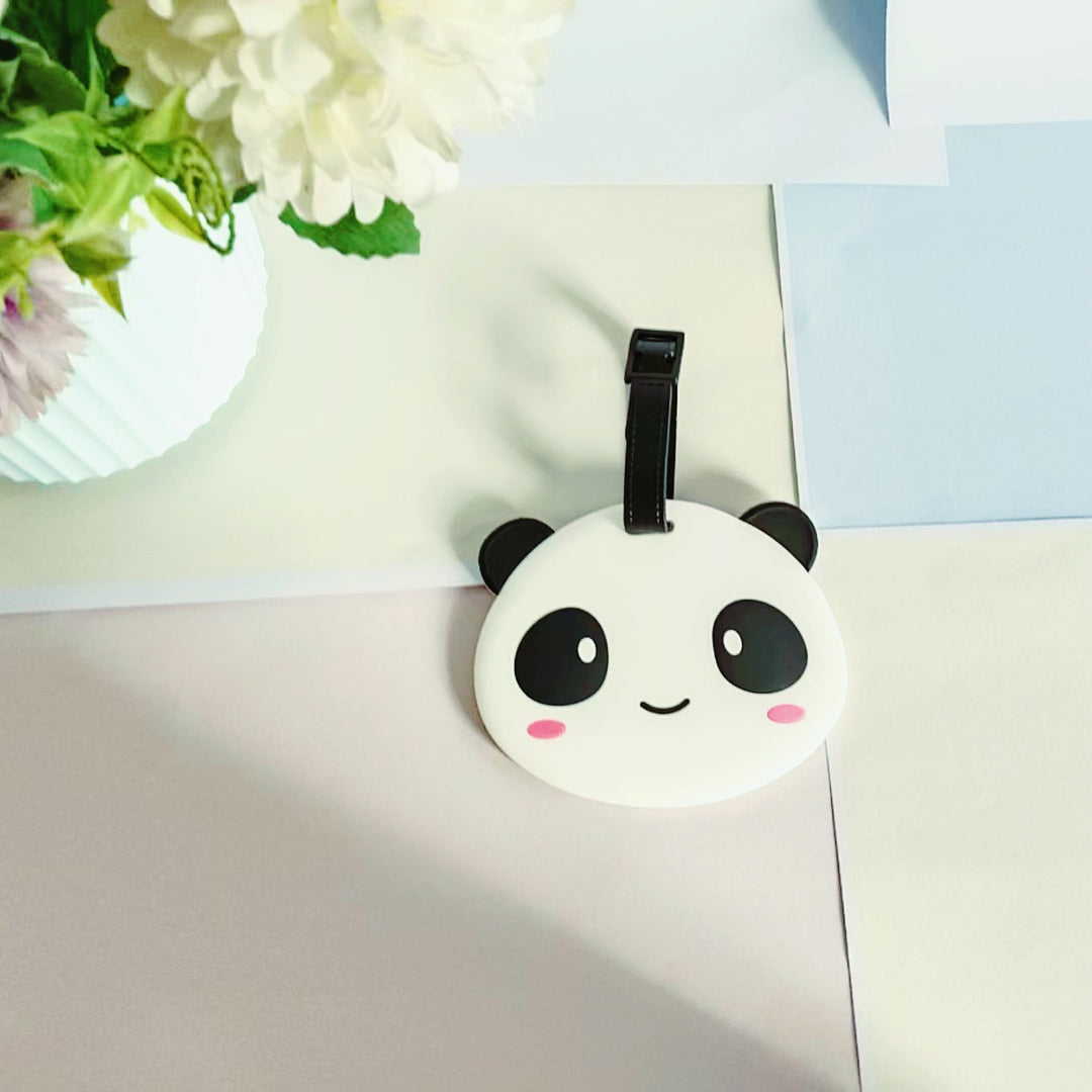 Unisex bagasjelapp i søtt pandadesign Skanto