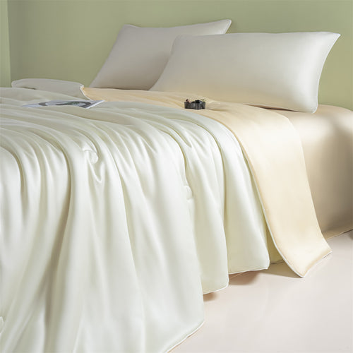Damer Exquisite Satin Sengeteppe Skanto