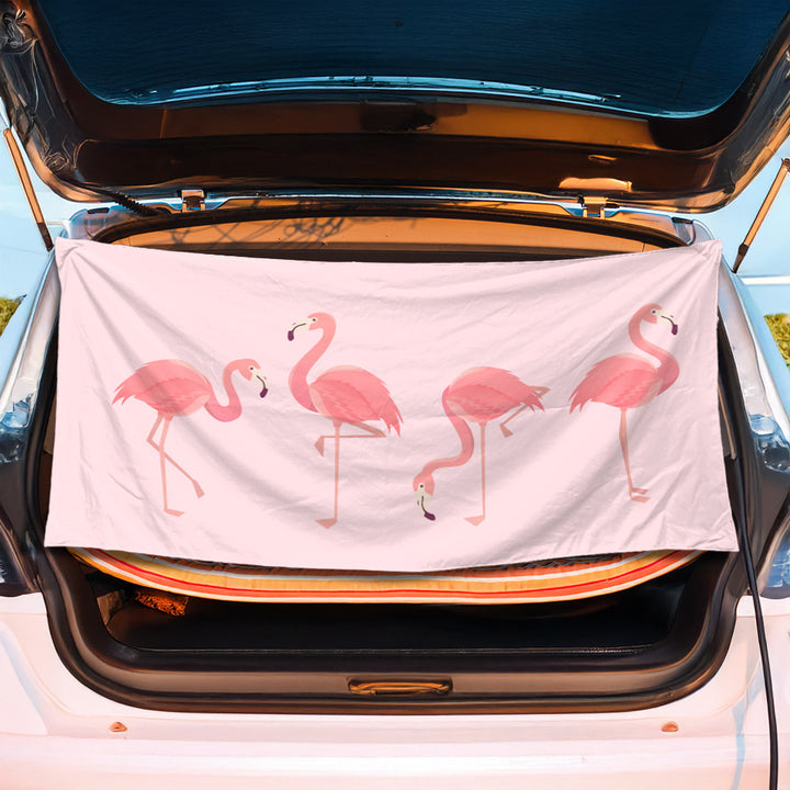 Bagasjeromsmatte med kreativt flamingo-design Skanto