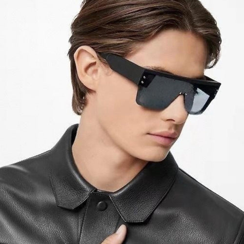 Dame futuristisk Oversized-solbrille med klare glass Skanto