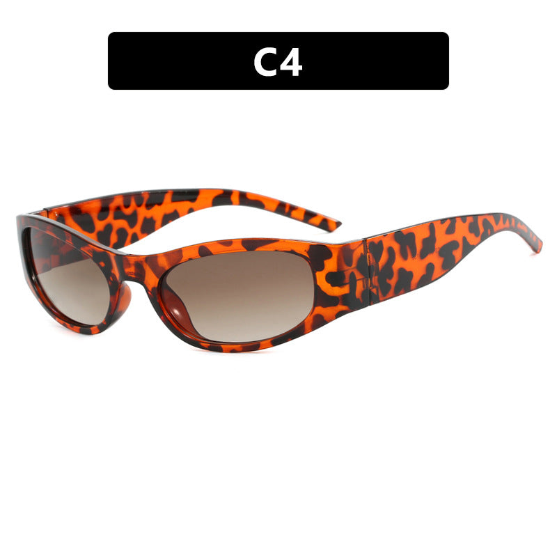 Women's sporty sunglasses with wide frame and UV protection Skanto