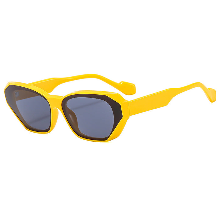 Dame trendy polygonale solbriller Skanto