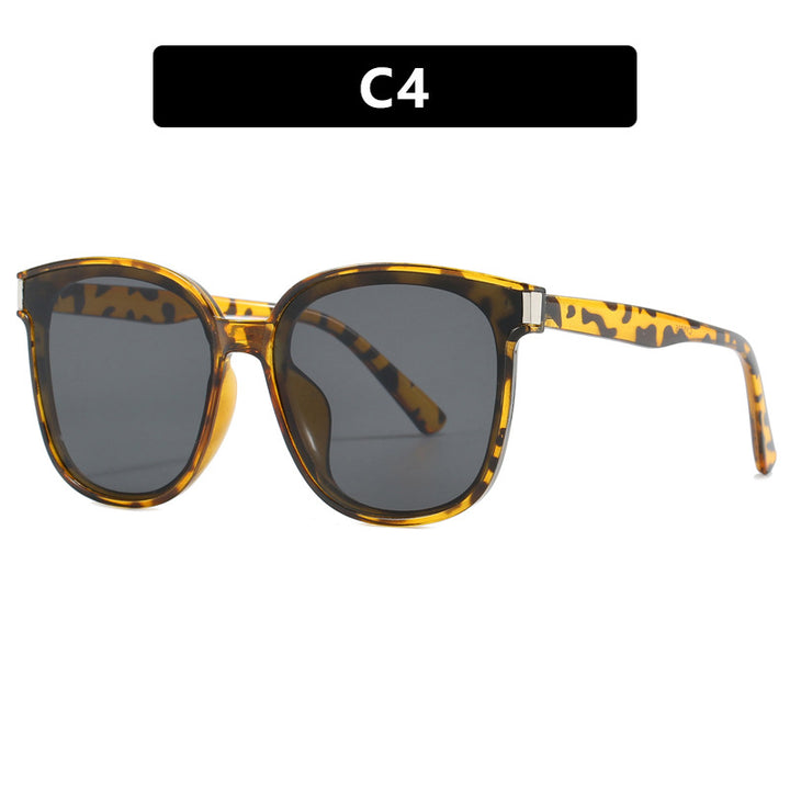 Women's fashionable sunglasses with high-quality, transparent plastic frame Skanto