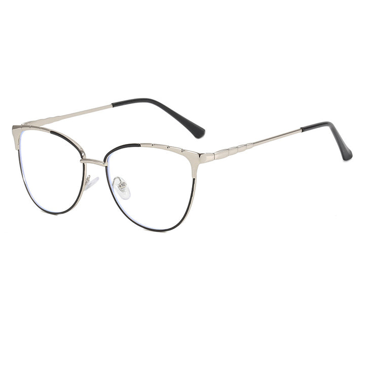 Dame Cat-Eye briller med fine metallakenter Skanto