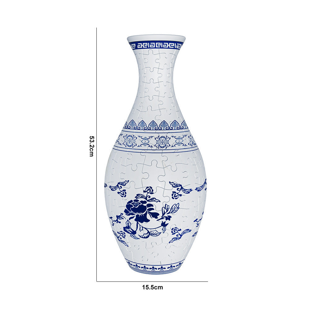 Skanto | Noble 3D Puzzle Vase - Brukbar for ekte blomster