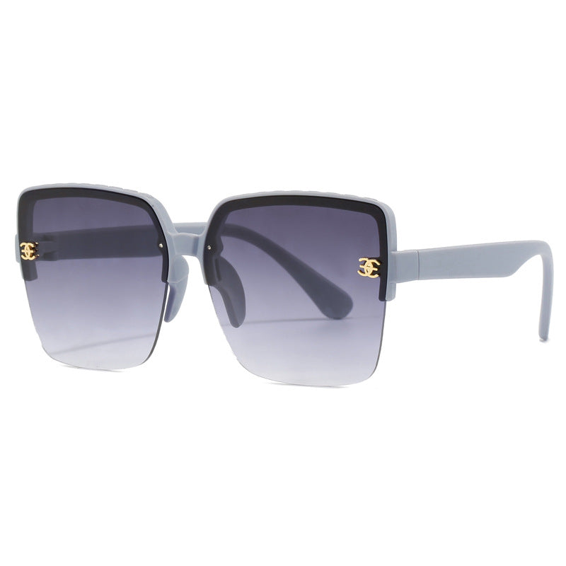 Dame oversized kvadratisk solbrille med høykvalitets linser Skanto