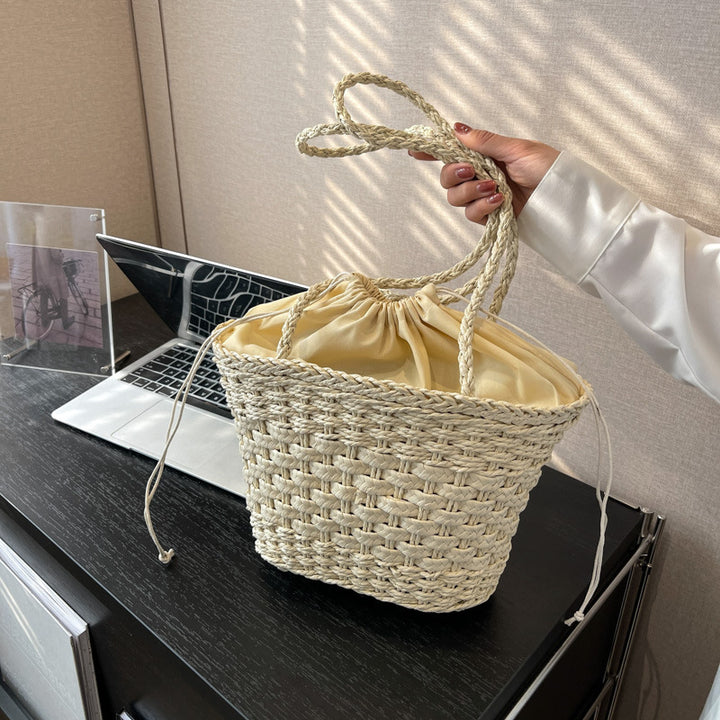 Håndknyttede bast-håndbag Skanto
