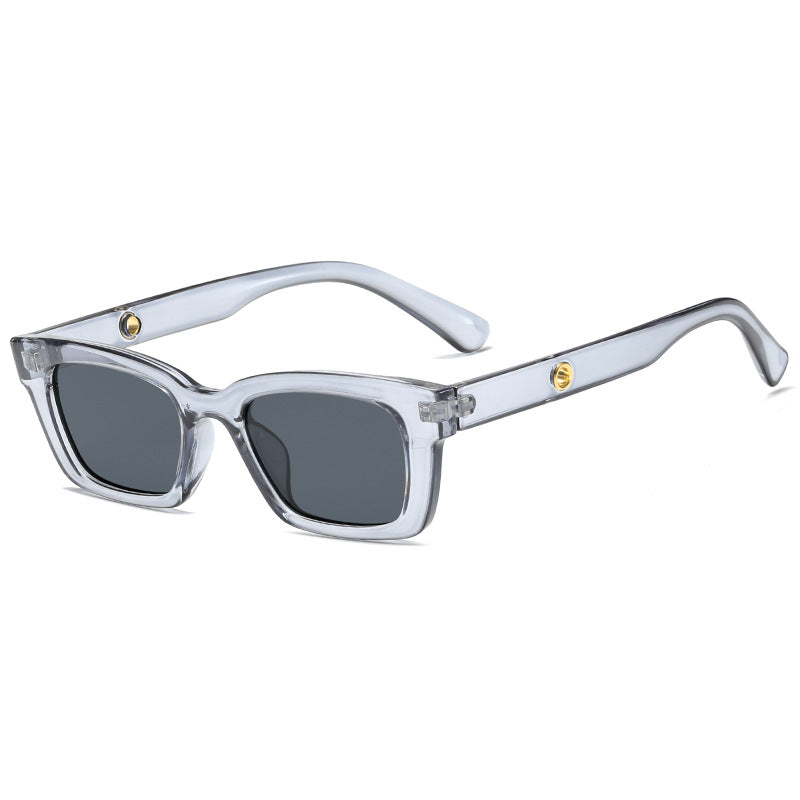 Dame trendy firkantet solbrille i vintage-stil Skanto