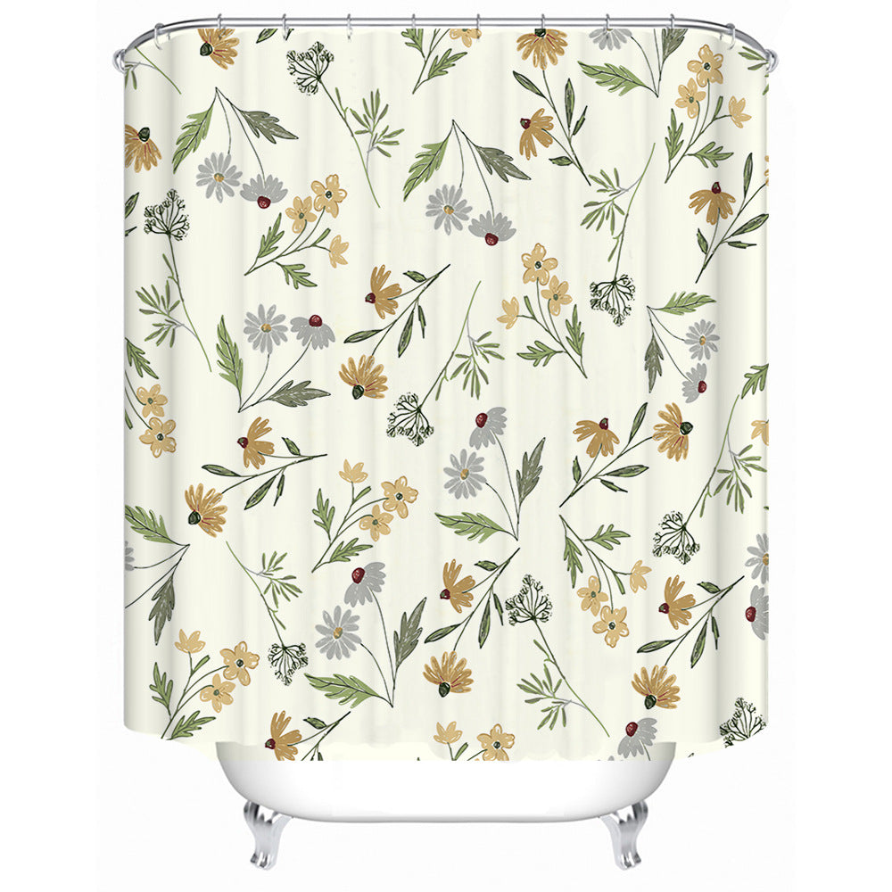 Blomstermønstret dusjforheng Skanto 1784860161