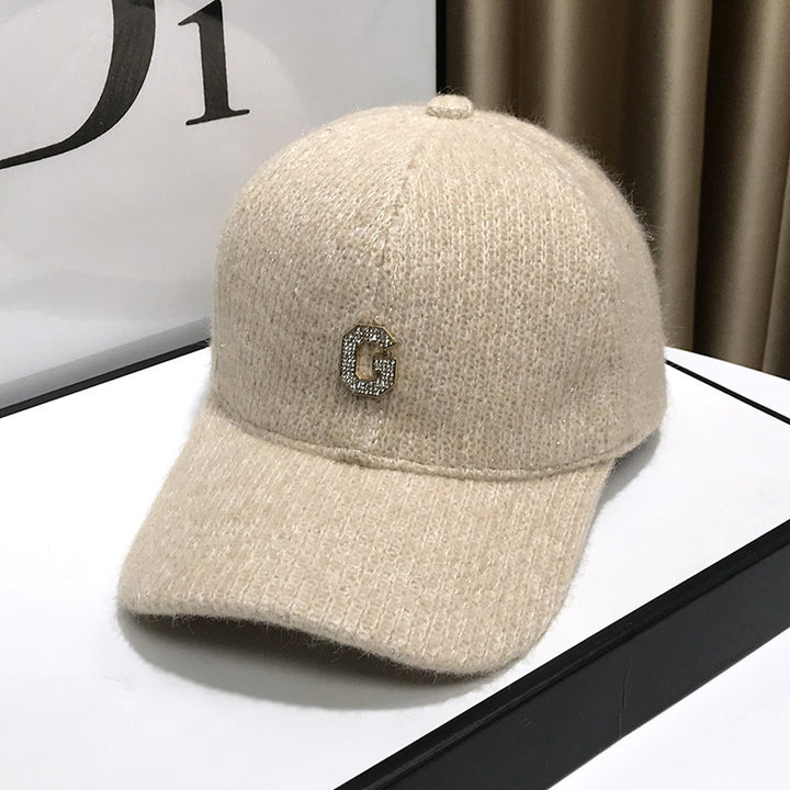 Kvinne Elegant Teksturer Fleece Baseball Caps Skanto