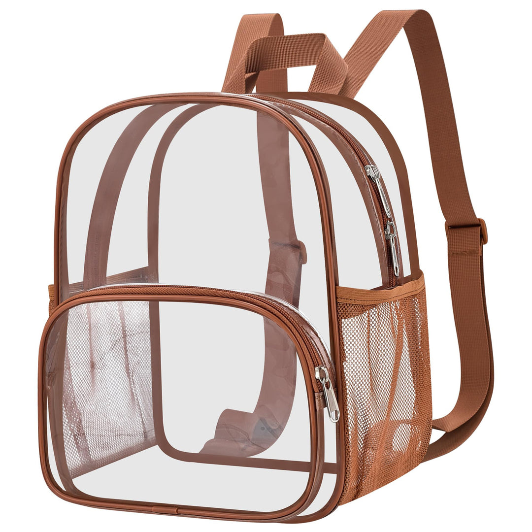 Unisex transparent hverdagsryggsekk med forsterket bunn og pustende stropper Skanto