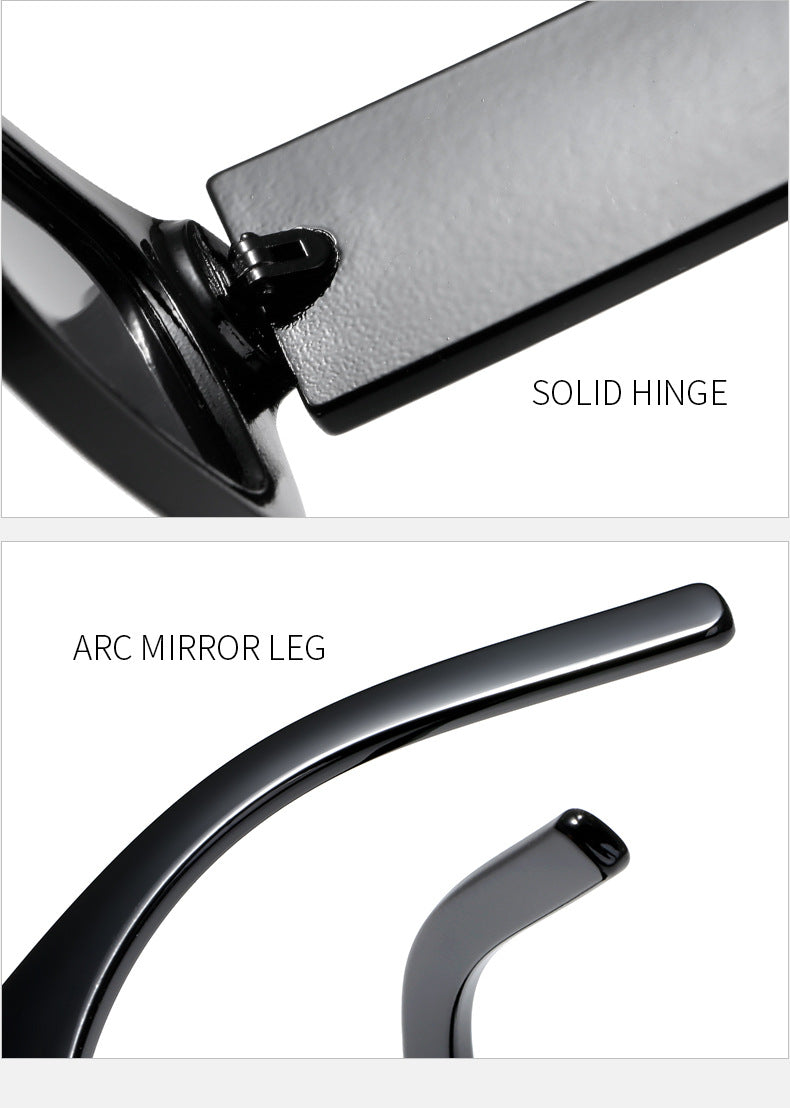 Dame moteriktig rektangulær solbrille i innovativ design Skanto