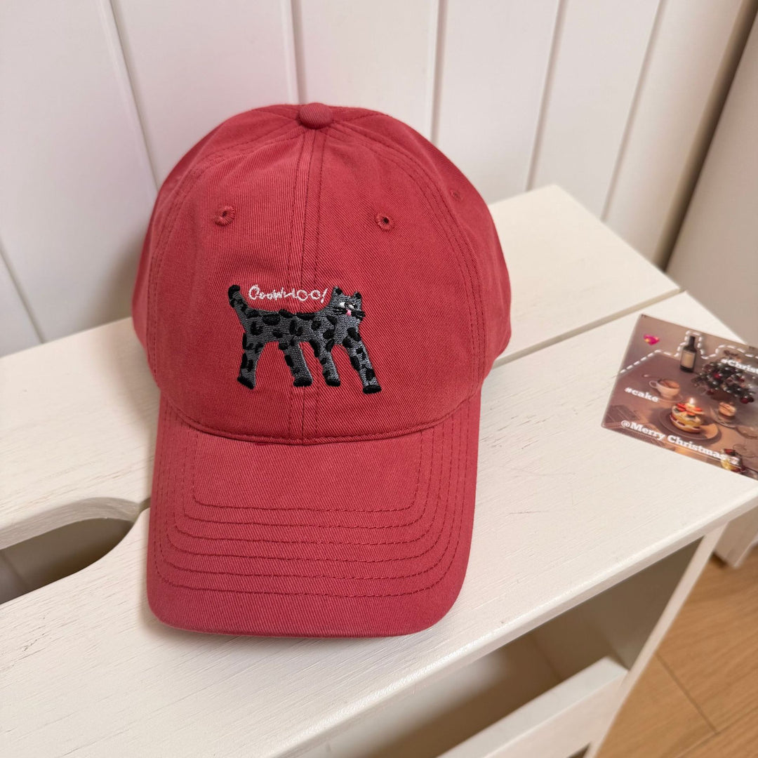 Kvinne Søt Grafisk Brodert Baseball Caps Skanto