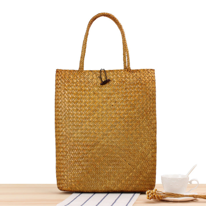 Spacious basket bag with sealed closure Skanto