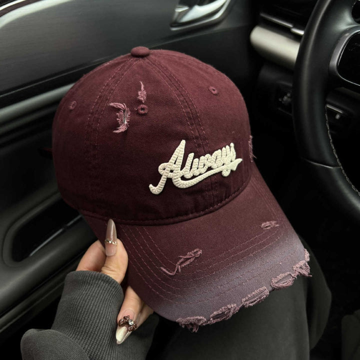 Kvinne's Slitt Grafisk Baseballcaps Skanto