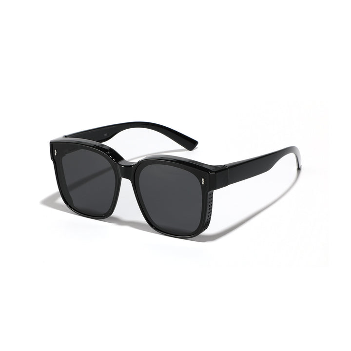 Damer firkantet solbrille med moderne, høyglanset ramme og UV-beskyttelse Skanto