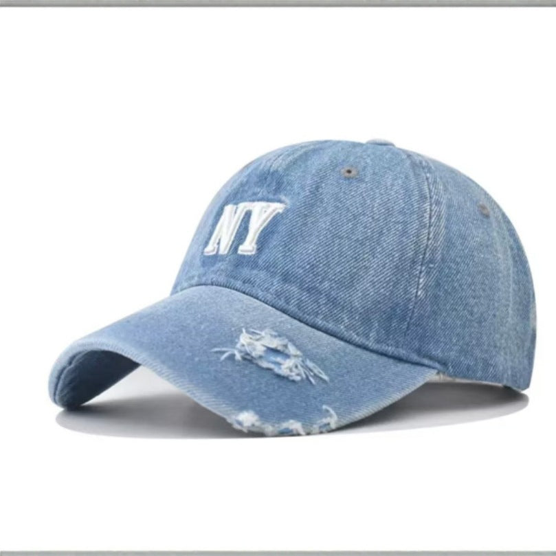 Kvinne Slitt Denim Baseballcaps Skanto 1784188163