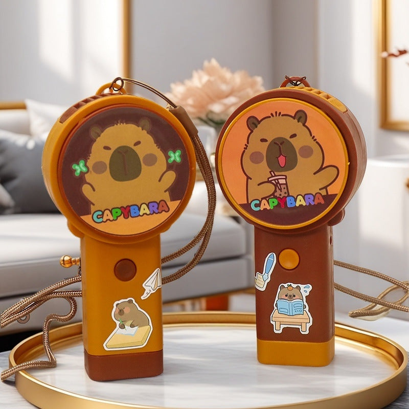 Bærbar Usb Mini Vifte med Kreativt Capybara-design Skanto