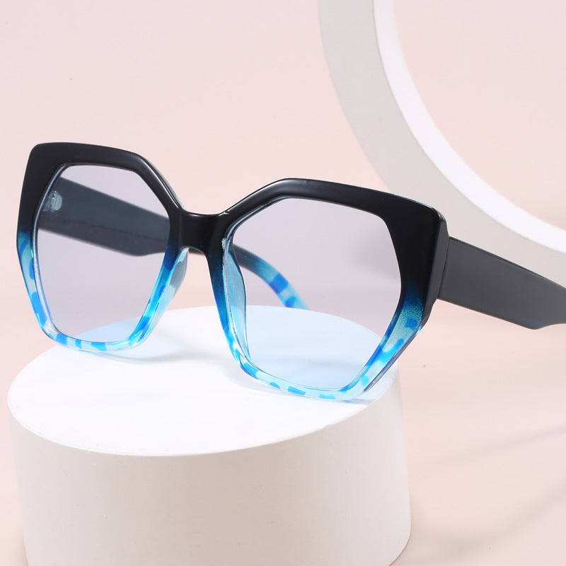 Dame oversized geometrisk solbrille Skanto