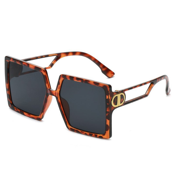Damer Elegant Oversized-solbrille med geometrisk ramme og polariserte linser Skanto