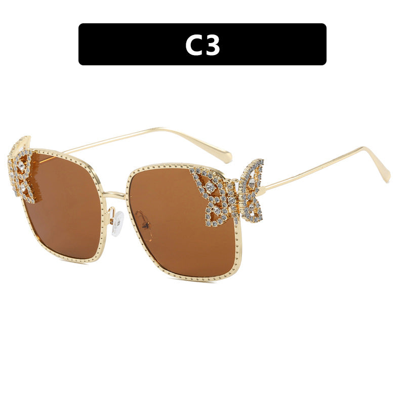 Women's extravagant glasses with sparkling details Skanto