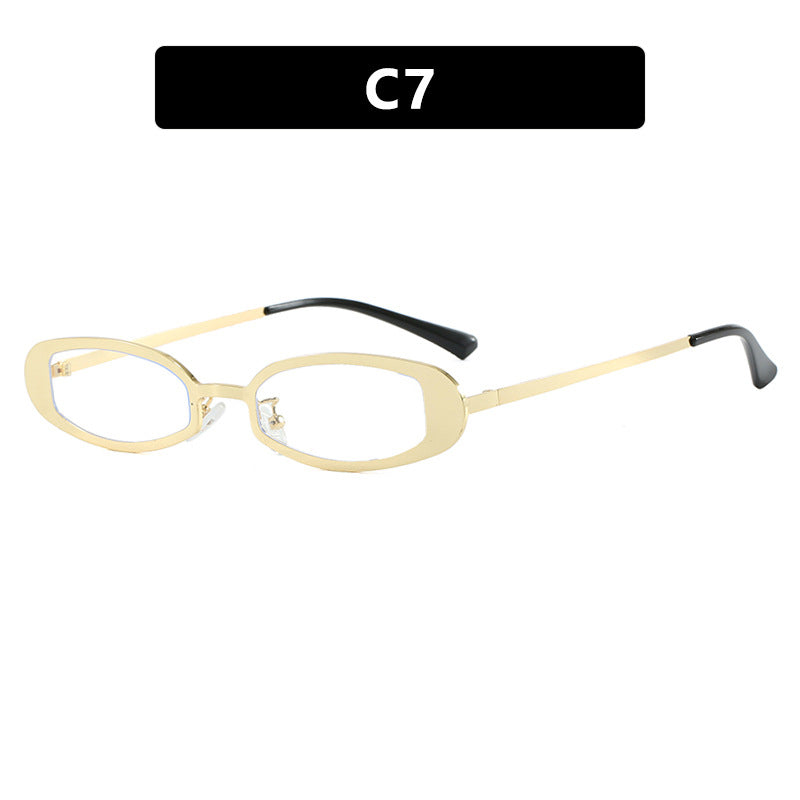 Women's fashionable glasses with elegant metal frame and fine accents Skanto