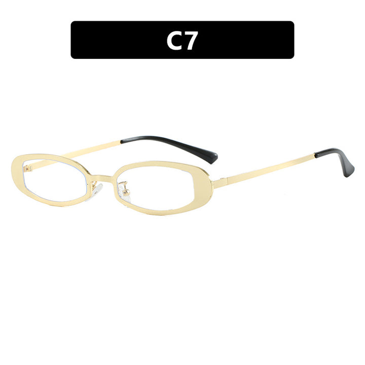 Women's fashionable glasses with elegant metal frame and fine accents Skanto