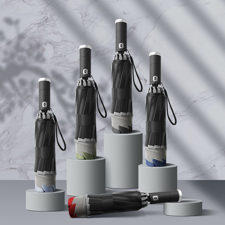 Dame automatisk paraply med reversibelt design og høye sikkerhetsstandarder Skanto