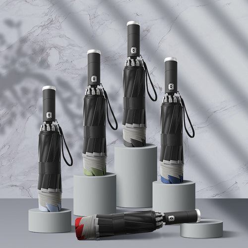 Dame automatisk paraply med reversibelt design og høye sikkerhetsstandarder Skanto