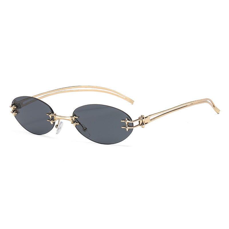Women's elegant metal glasses with filigree design Skanto