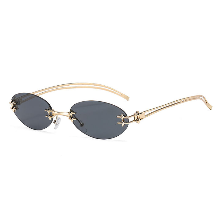 Women's elegant metal glasses with filigree design Skanto