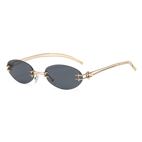 Women's elegant metal glasses with filigree design Skanto