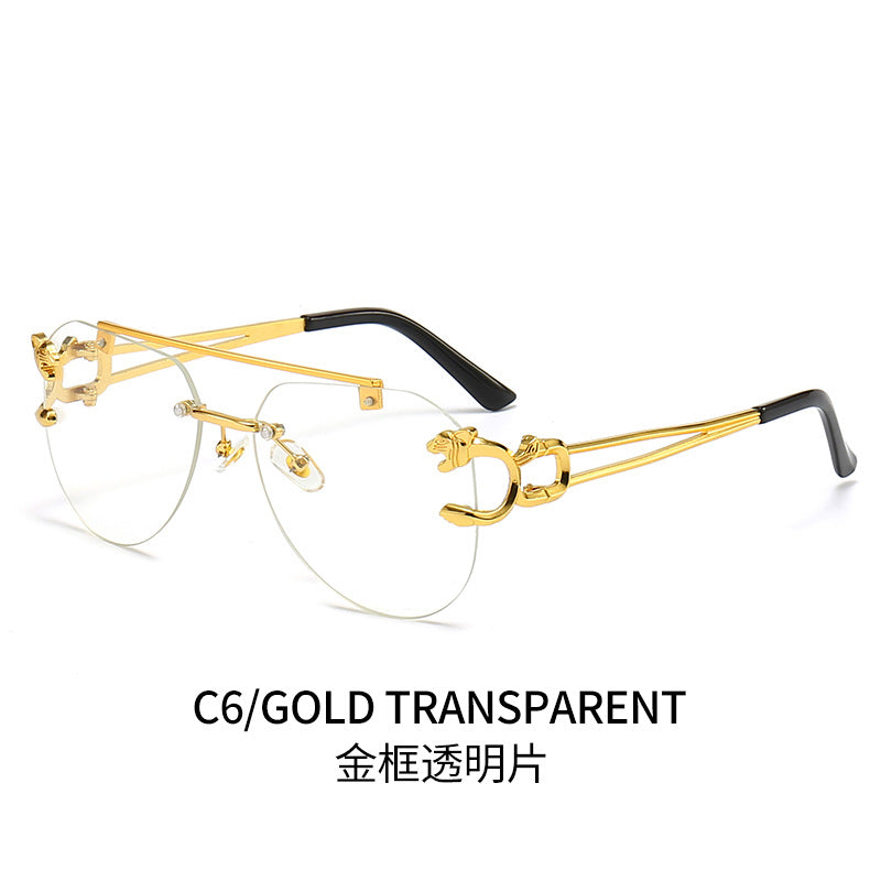Dame Designer-solbrille med unikt dyreaksent Skanto