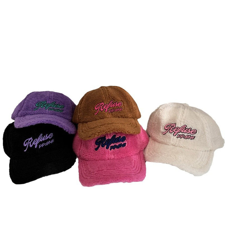 Kvinnenes Fuzzy Teksturerte Baseball Cap Skanto