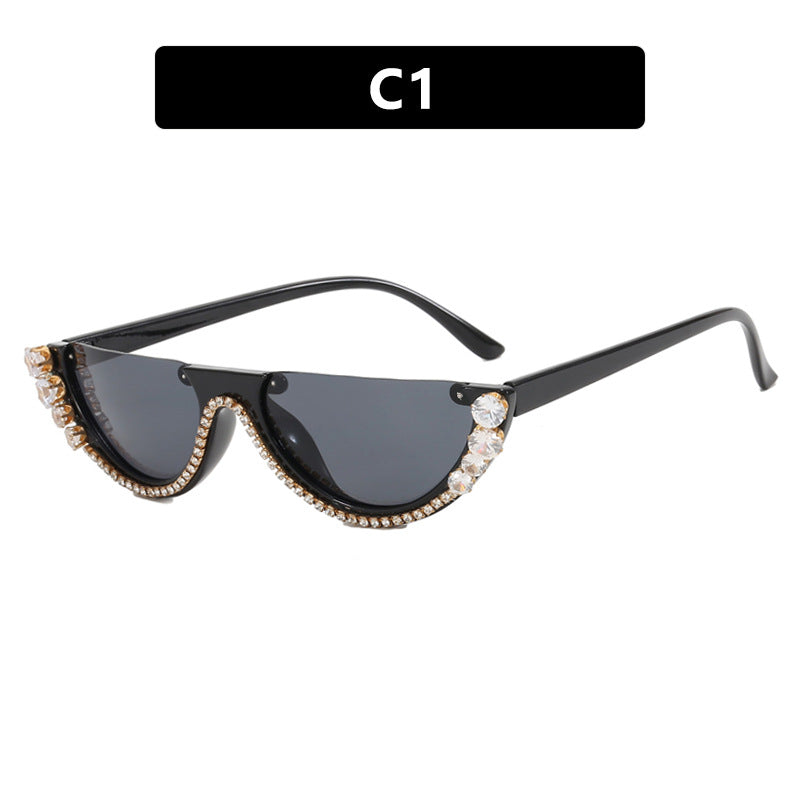 Women's stylish designer sunglasses with sparkling accents Skanto
