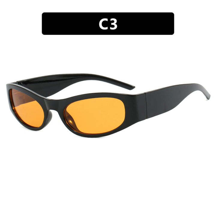 Women's sporty sunglasses with wide frame and UV protection Skanto