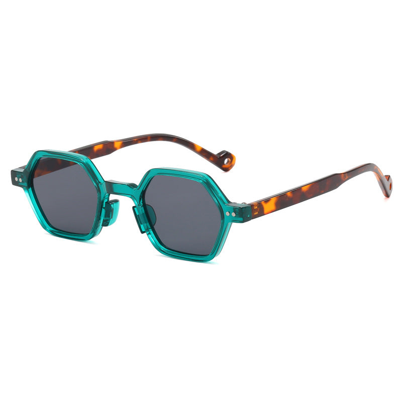 Damer Geometrisk Solbrille i moderne Hexagon-design Skanto