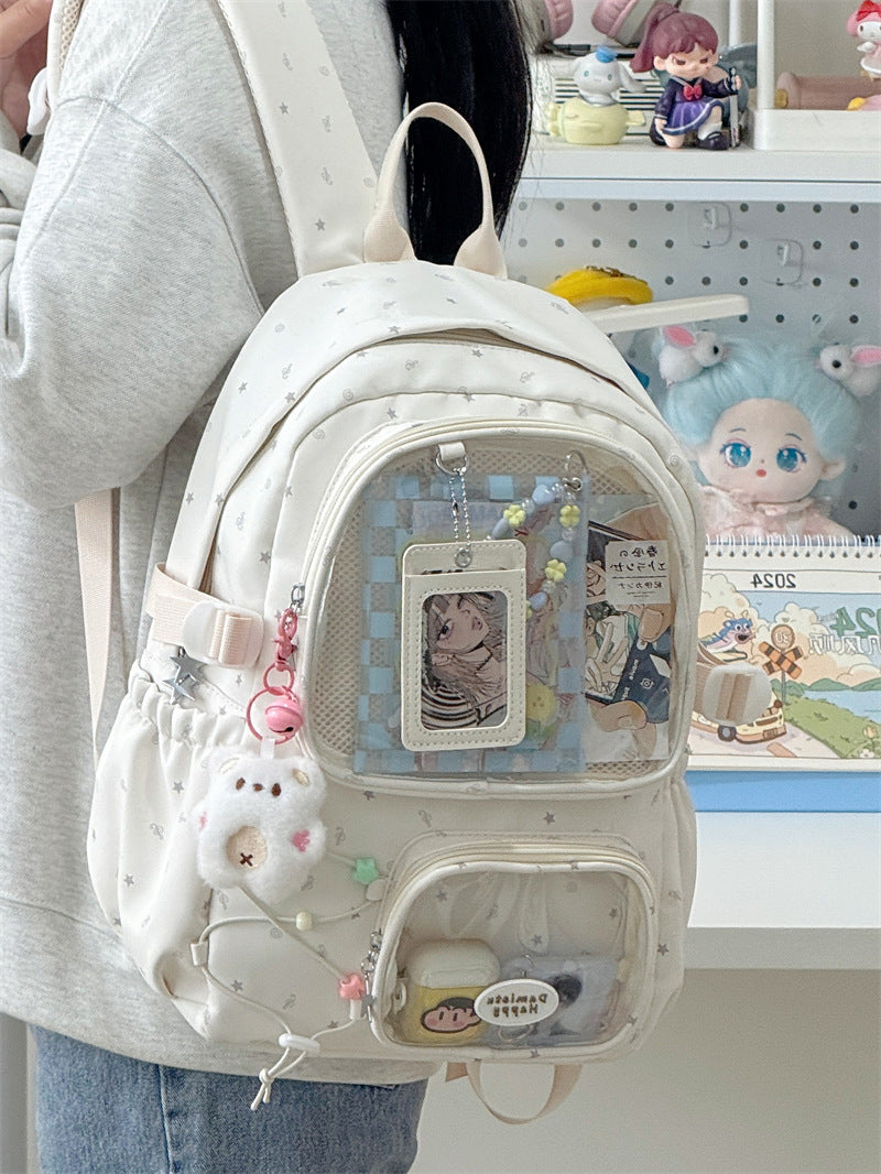 Anime Karakter-tema Klar Panel Skole Ryggsekk