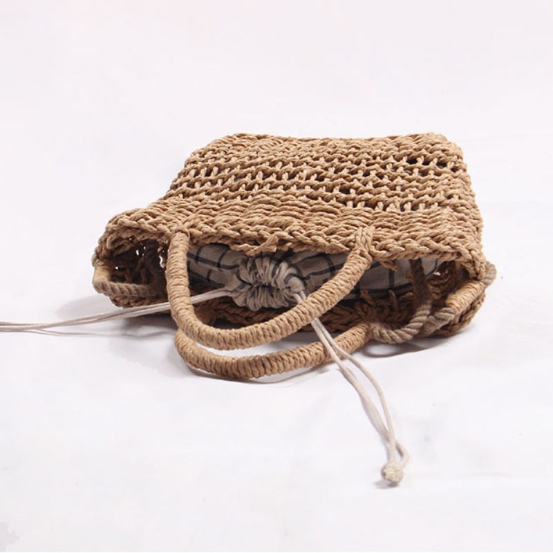 Handmade basket bag with detachable shoulder strap Skanto