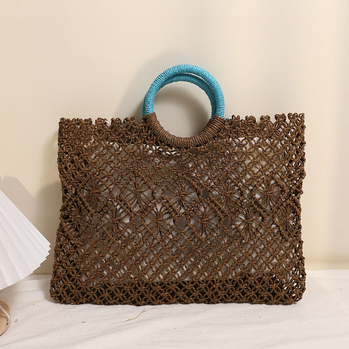 Elegant and Handmade Macrame Basket Bag Skanto