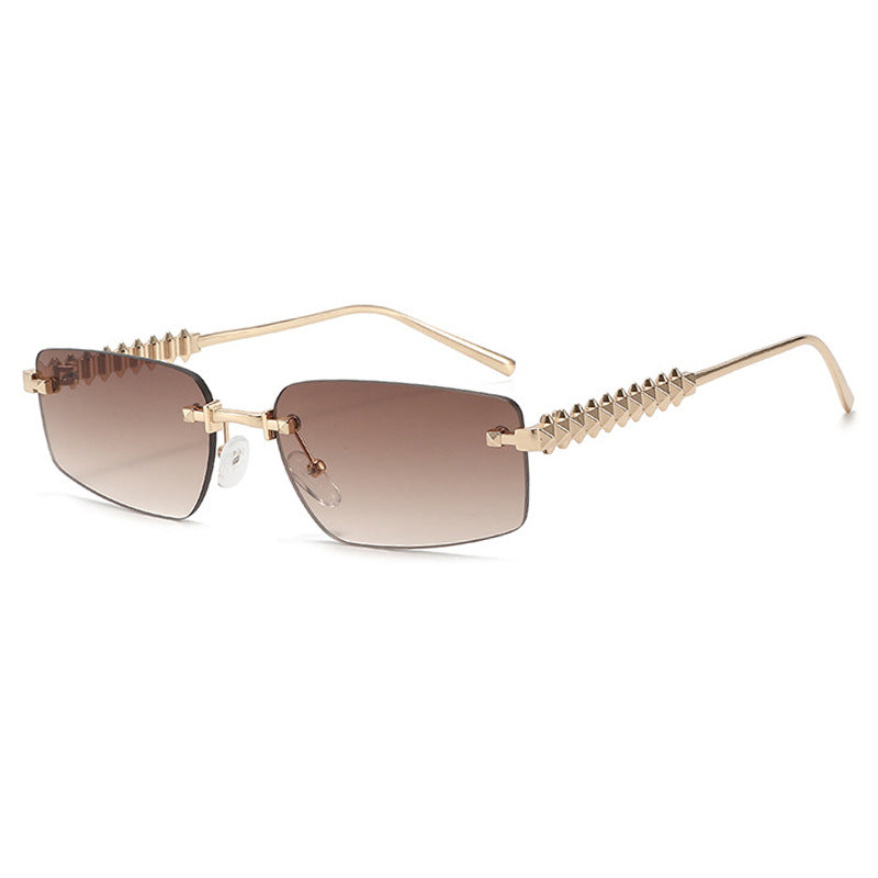 Women's square sunglasses with filigree frame and luxurious details Skanto